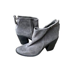 Steve Madden women's grey suede mesh booties size 5.5